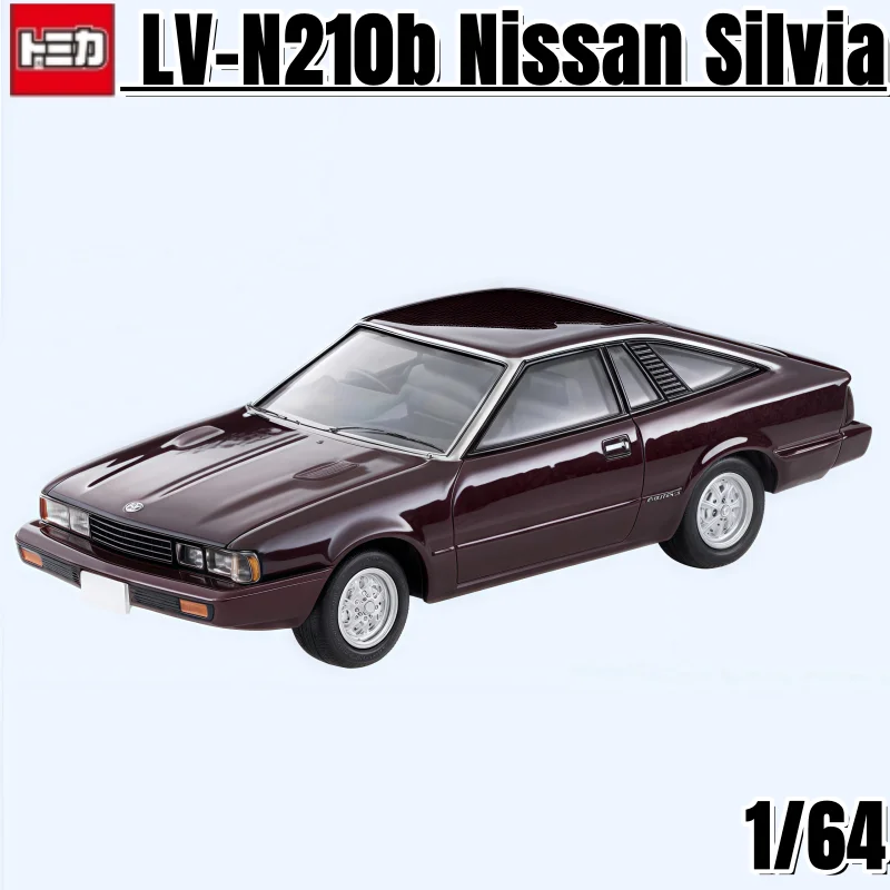 TOMICA TLV 1:64, LV-N210b Nissan Silvia, coche de simulación en miniatura estático fundido a presión, modelo de juguete coleccionable, regalo coleccionable.