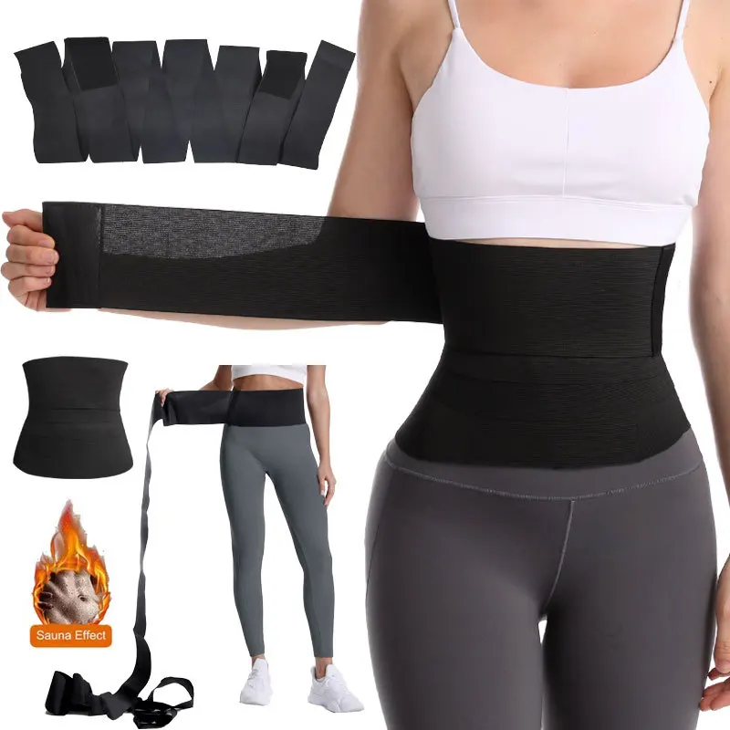 Waist Trainer for Women Waist Wraps for Stomach Snatch Me Up Bandage Tummy Body Belly Trimmer Wrap Plus Size