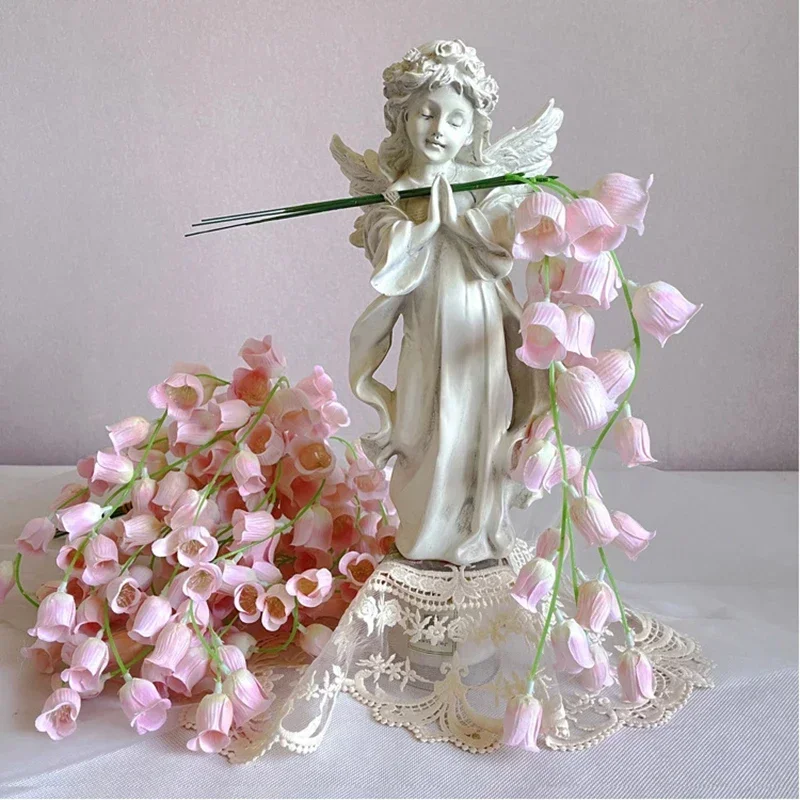 1/5/PC LED Deco Light Sring Artificial Lily of the Valley Flower Wedding Party Home Backdrop Romantic Party Decor Holiday Lamp