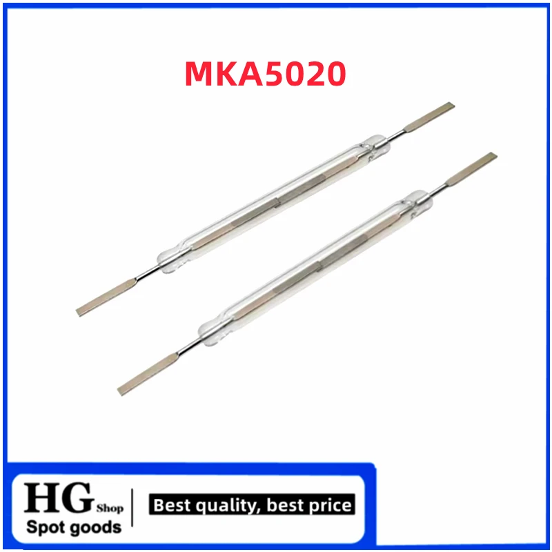 5PCS/Lot MKA50202 Reed tube 5*50MM normally open type high-power high-current 5A 250W sensor magnetic control switch MKA50202