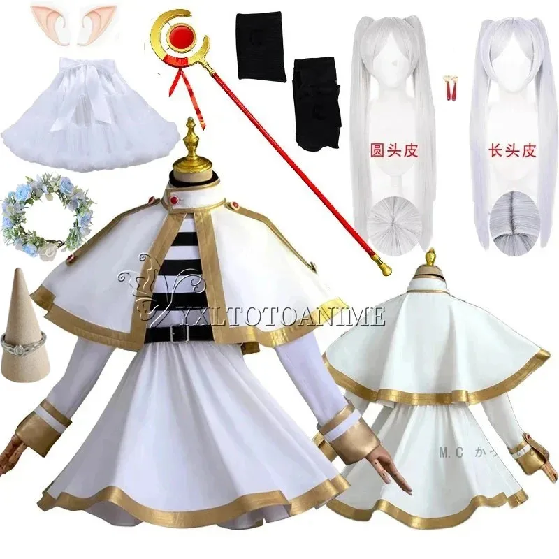 

New Halloween Cosplay In Stock Sousou No Frieren Cosplay Frieren Fantasia Costume Coat Shirts Outfit Fantasy Women Halloween C
