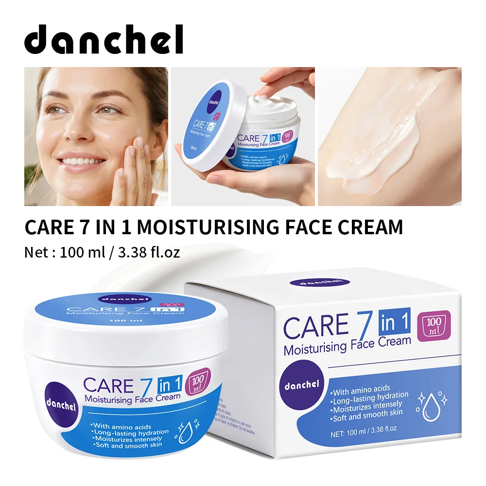Care 7 in 1 Moisturising Face Cream Long-lasting Hydration Absorb Quickly Relieve Redness Sensitivity Smooth Texture Face Cream