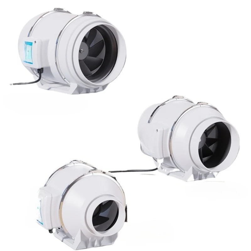 

diagonal flow duct fan, booster fan, direct plug PVC pipe engineering installation convenient ventilation fan