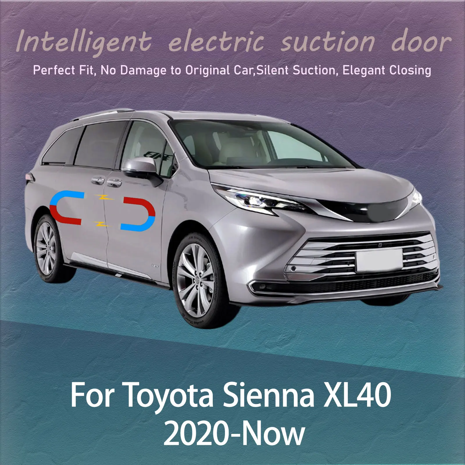 

Электрический комплект для плавного закрывания дверей Toyota Sienna XL40 2020-наст. время: Автоматическая бесшумная система присосок для дверей с функцией предотвращения ударов и тихим закрыванием