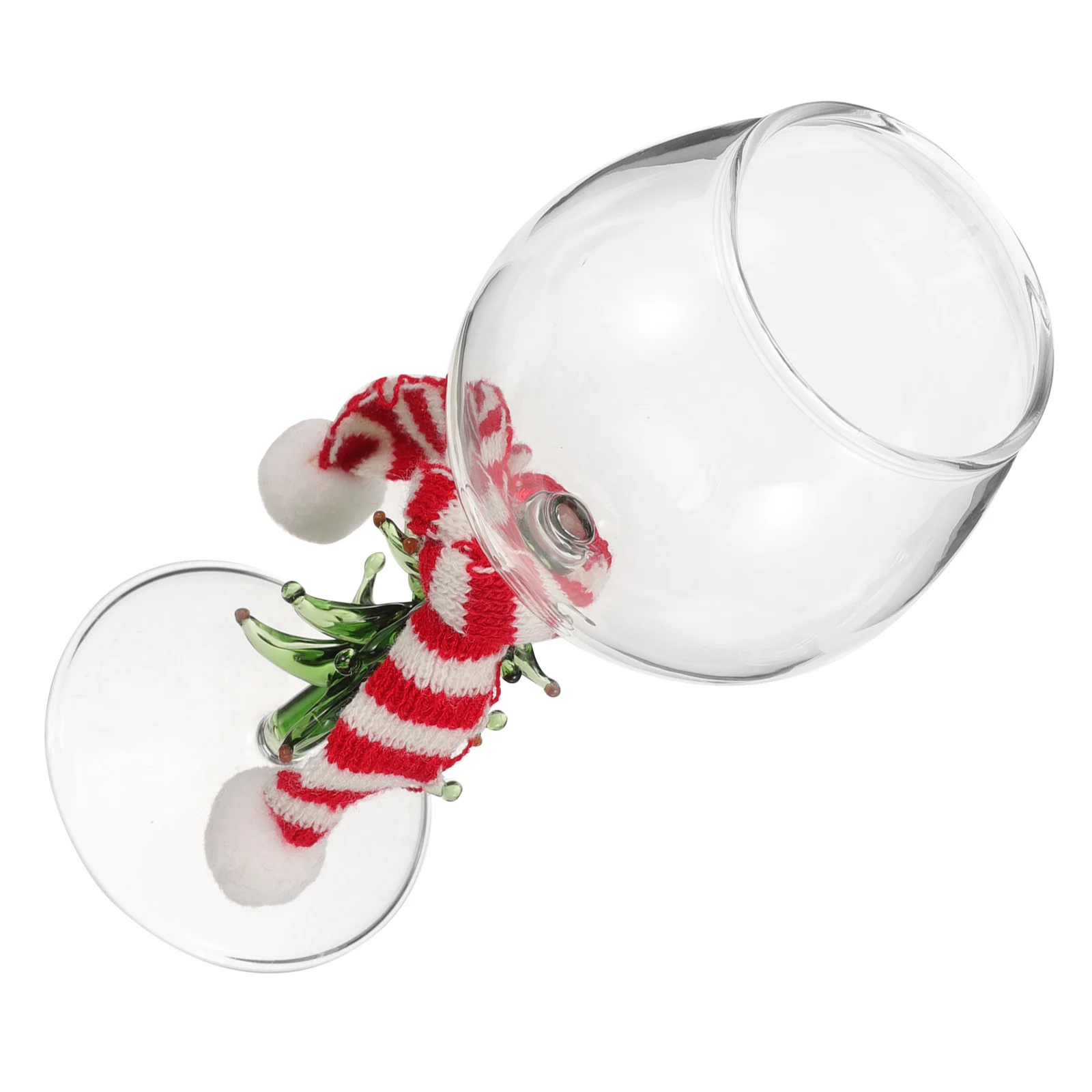 

Christmas Tree Goblet Glass Party Goblets Drinking Cup with Scarf Festive Glasses Xmas Themed Wine