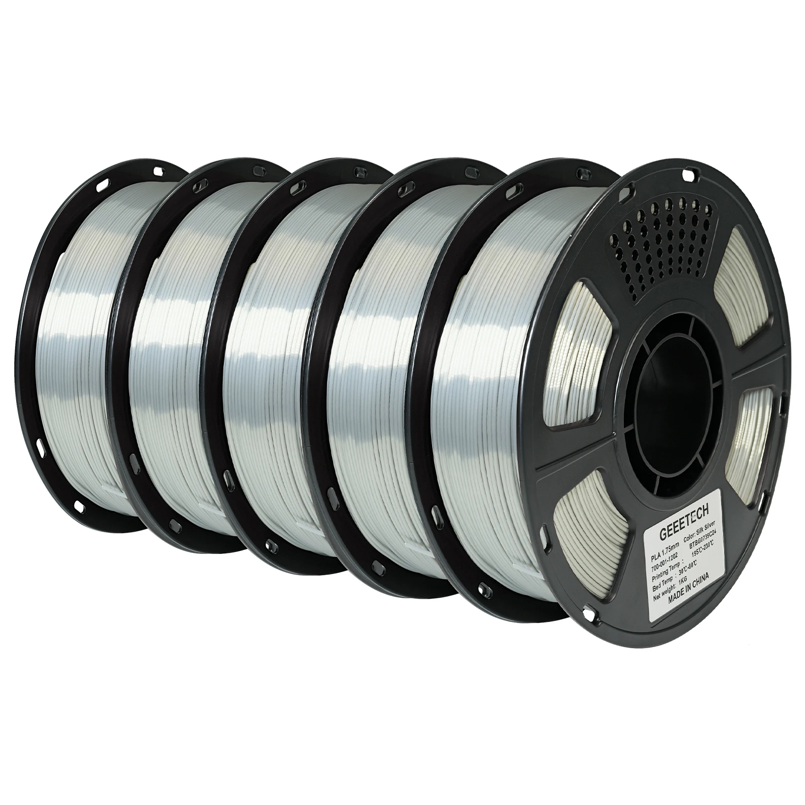 GEEETECH 5Kg Filament PLA Silk PLA 1.75mm Wysoki Połysk Powierzchnia Czysto Owinięty Dokładność Wymiarowa /-0.02mm Pakowanie Próżniowe — zdjęcie produktu 7
