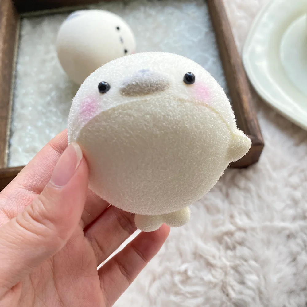 Kawaii Mini Seal Cute Chick Squeeze Slow Rebound Toy Soft Plush Doll room Decoration Table Ornament Girl Birthday Christmas Gift