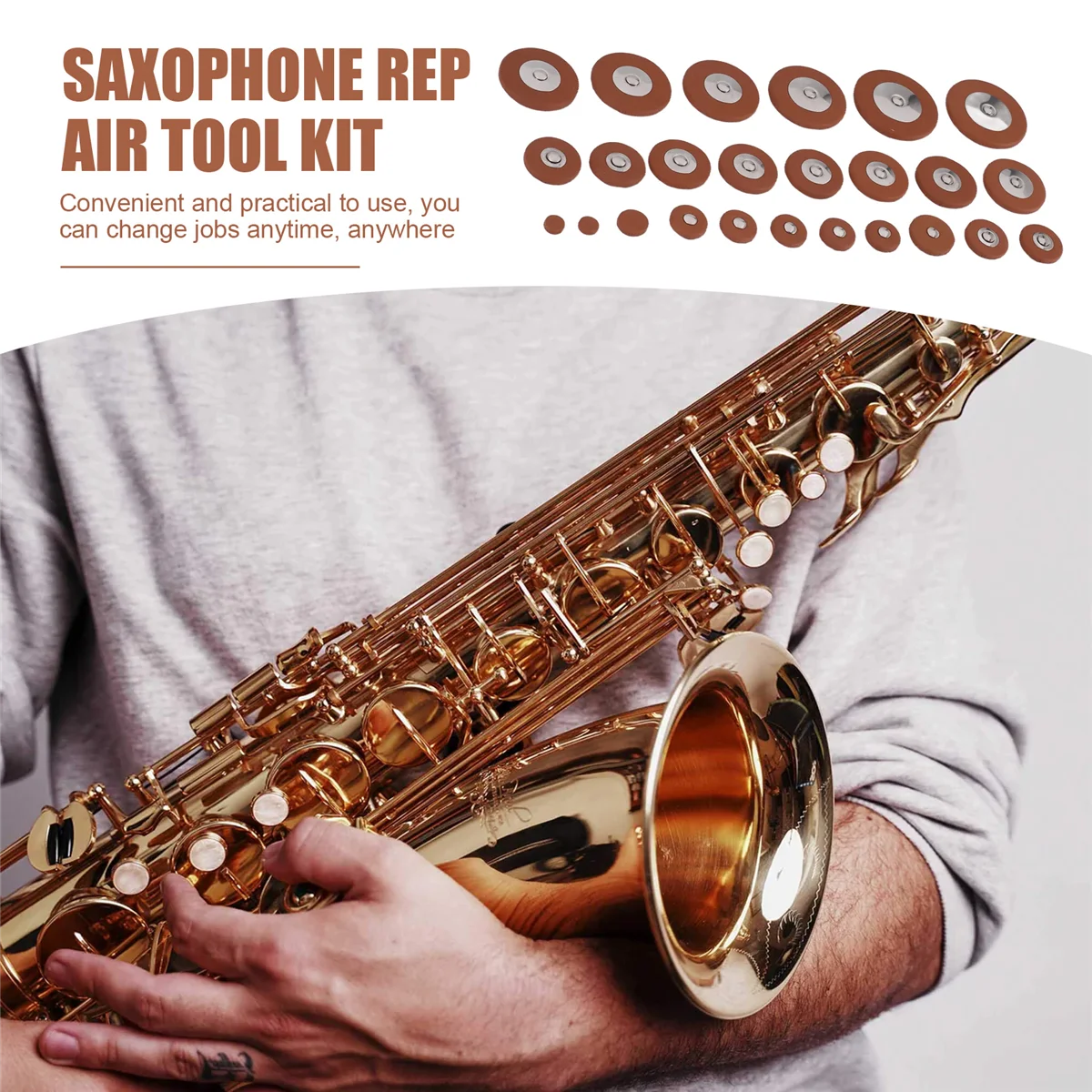 AT41119Pcs/Set Alto Sax Saxophone Repair Parts Screws + Saxophone Springs Kit DIY Tool Woodwind Instrument Accessories