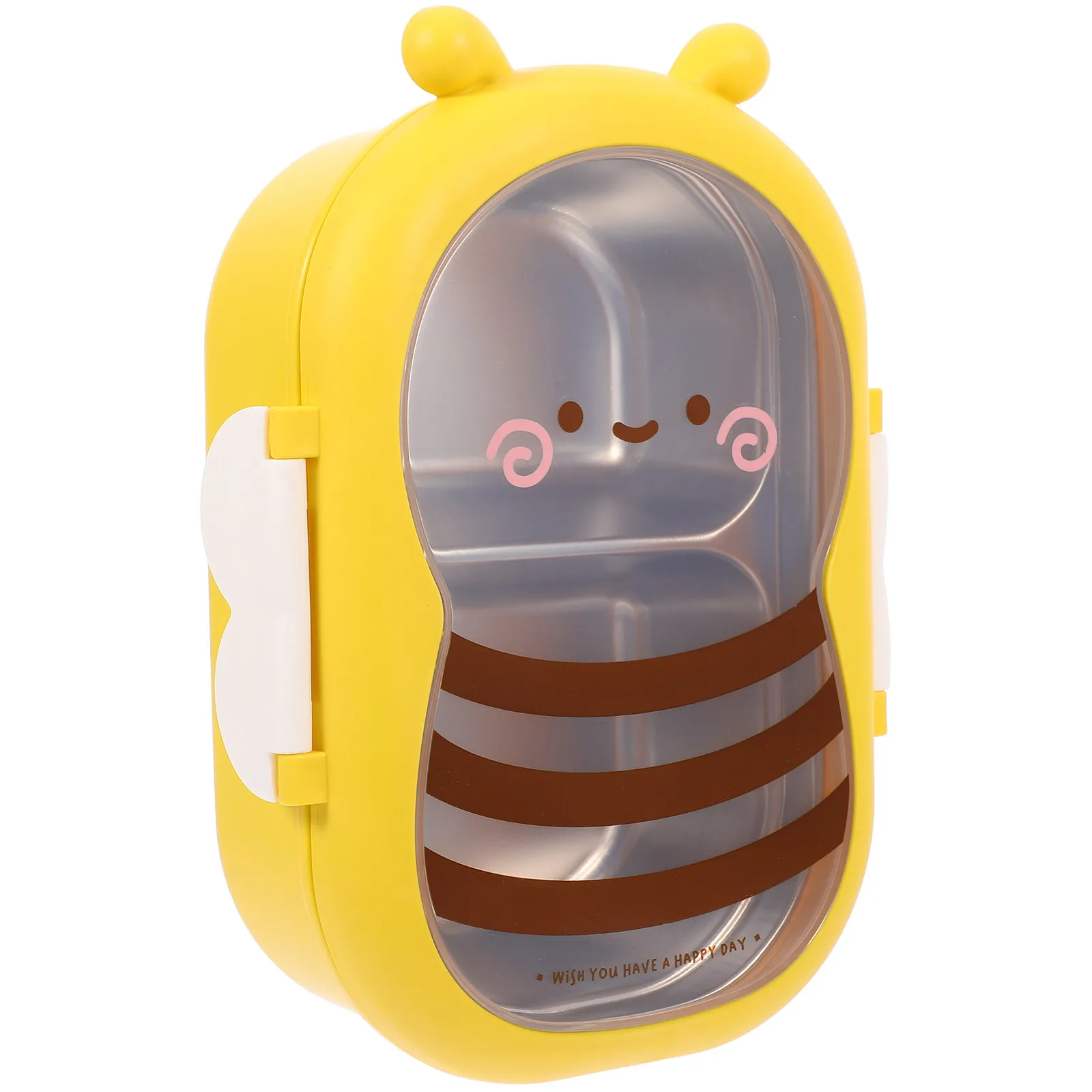 

Stainless Steel Insulated Leakproof Bento Box with Compartment Bee Shaped Design Portable Lunch Container for Office Workers