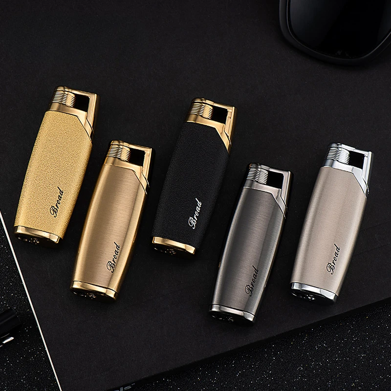 2024 New Metal Mini Direct Blow Windproof Lighter Creative Small Butane Gas Inflatable Lighter Smoking Accessories Gift Tool