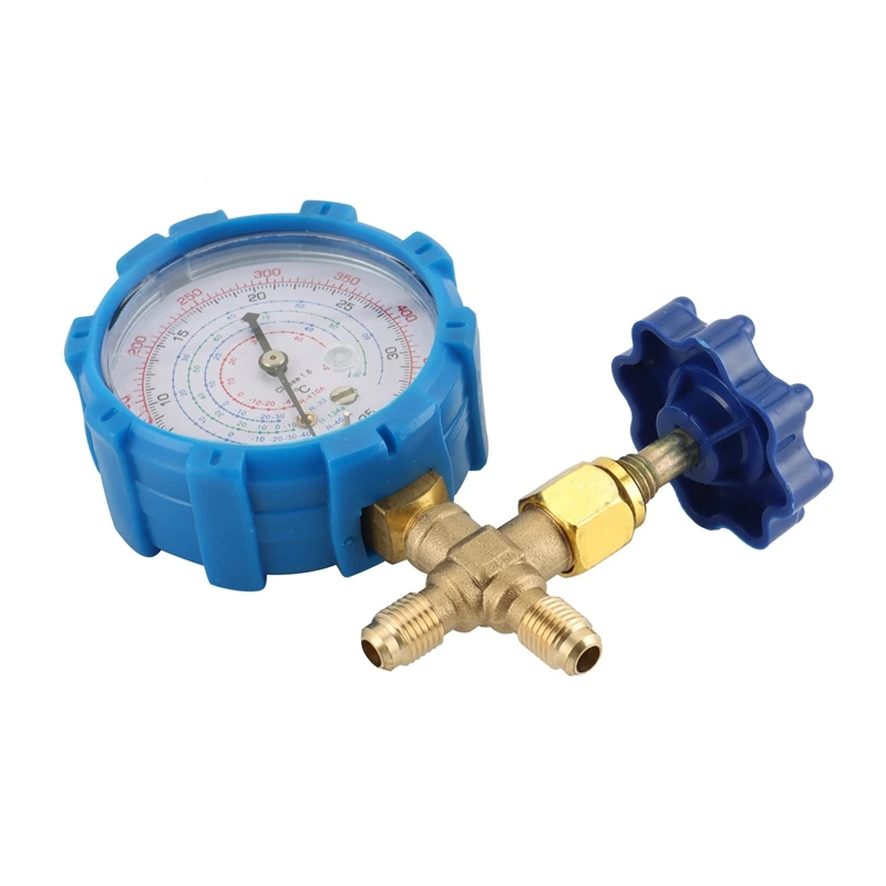 Meja pengisian pendingin 500Psi dengan katup On-Off, cocok untuk R22, R32, R410A