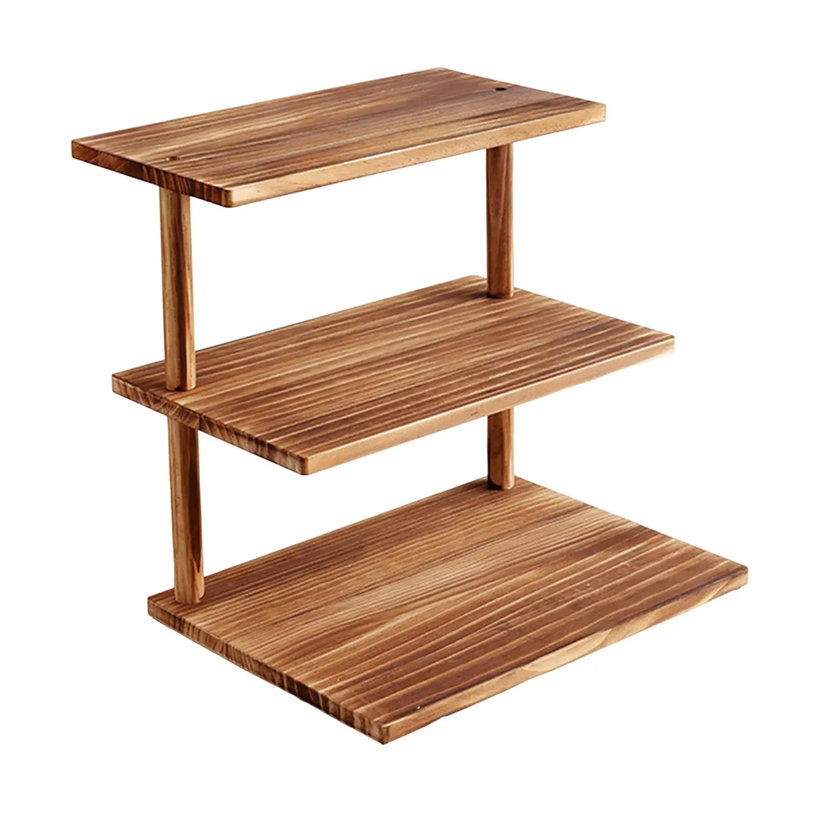 Sturdy 3 Tier Cupcake Stand Wood Material Elegant Pastry Dessert Holder for Wedding Kitchen Parties Display