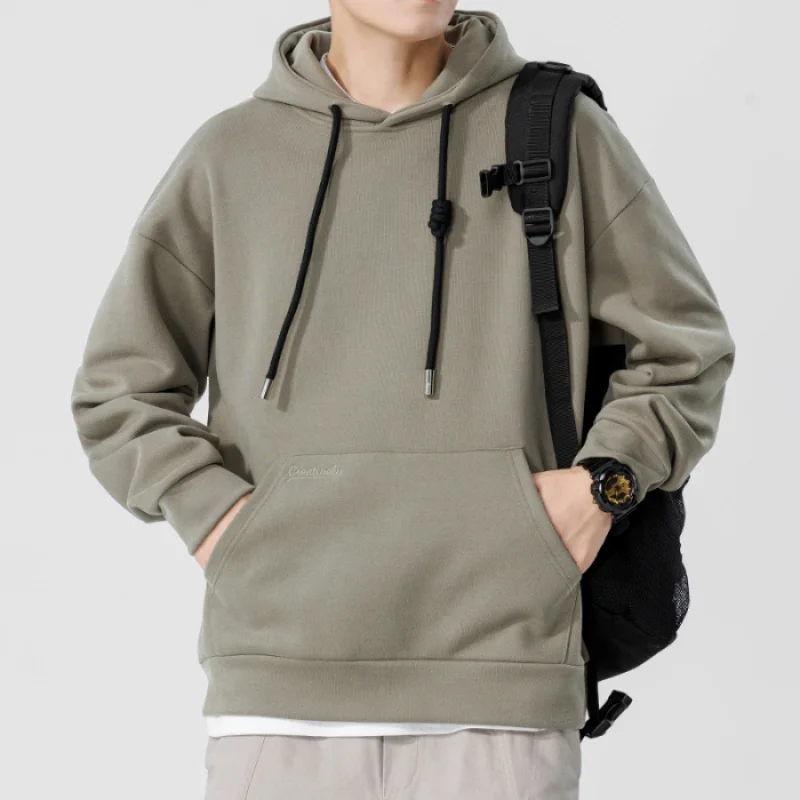 Hooded Sweater for Men 2024 Autumn and Winter New Fashion Brand Japanese Style Retro Loose Casual Street Fashion Clothes