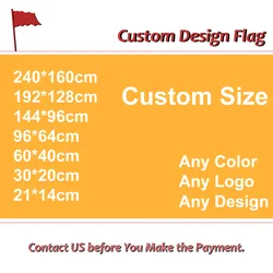 Graphic Custom Printed Flag Polyester Shaft Cover Brass Grommets Free Design Outdoor Advertising Banner Decoration Party Sport