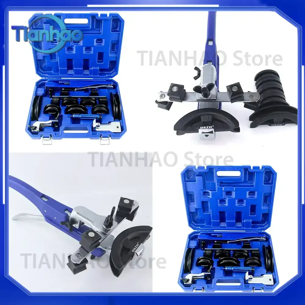 DSZH WK-R999 Aluminum Tube Copper Pipe Bender for 1/4 to 7/8 inch Air Conditioner Pipes Bending Tool Set for 6-22 mm Copper