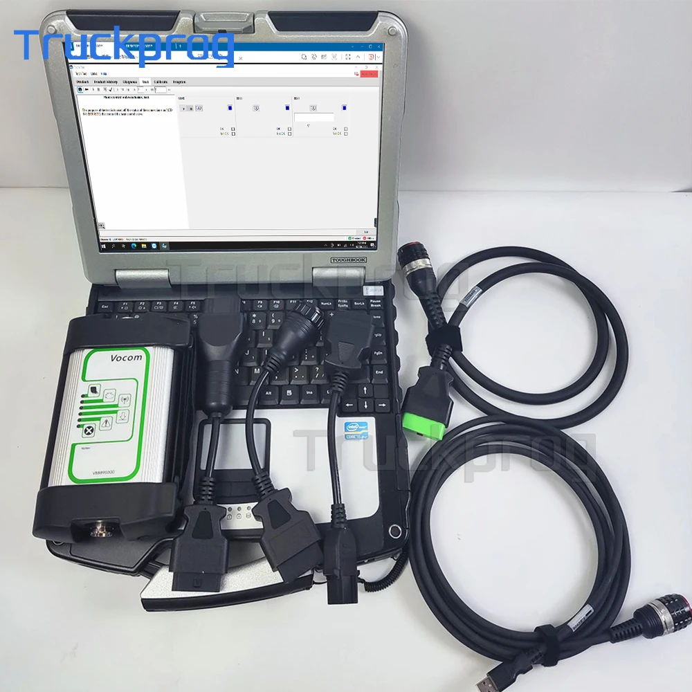 CF31 LAPTOP+ for VOCOM 88890300 VCADS V2.8 PTT PK VOCOM2 Mini for Renault/UD/MACK Excavator Truck Diagnostic Kit