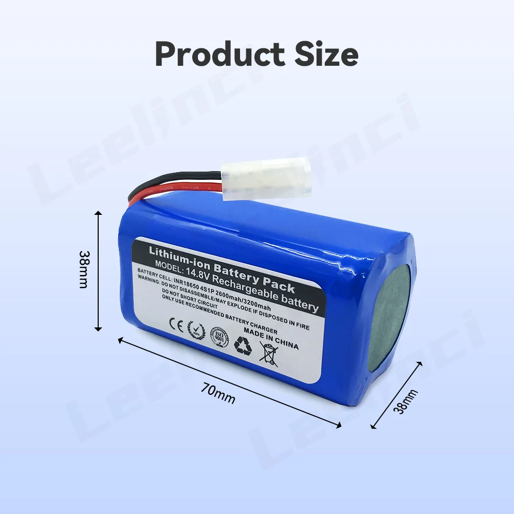 بطارية 14.8 فولت 3200mAh من Leelinci لروبوت شاومي G1 MI مكنسة كهربائية أساسية MJSTG1 روبوت المكنسة الكهربائية 18650 بطاريات ليثيوم