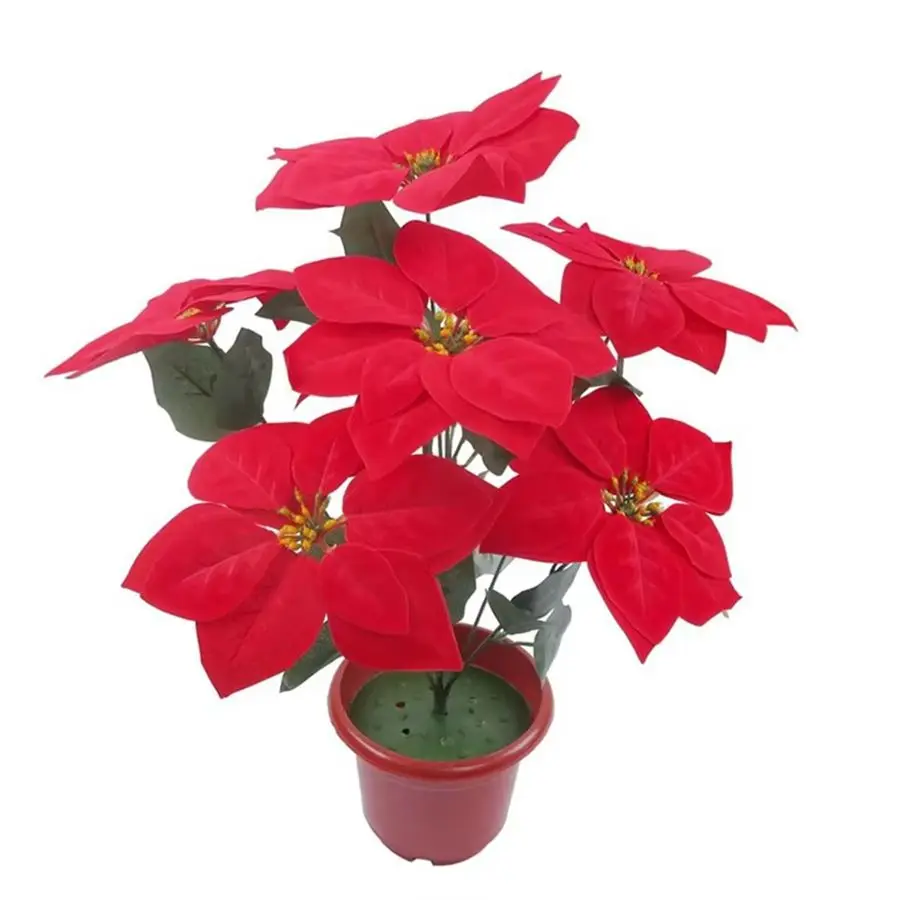 Artificial Flowers Red Wedding Festival Tree Decoration For Home Vase Table Scrapbook Garden Rose Archway Background Wall Stage 3