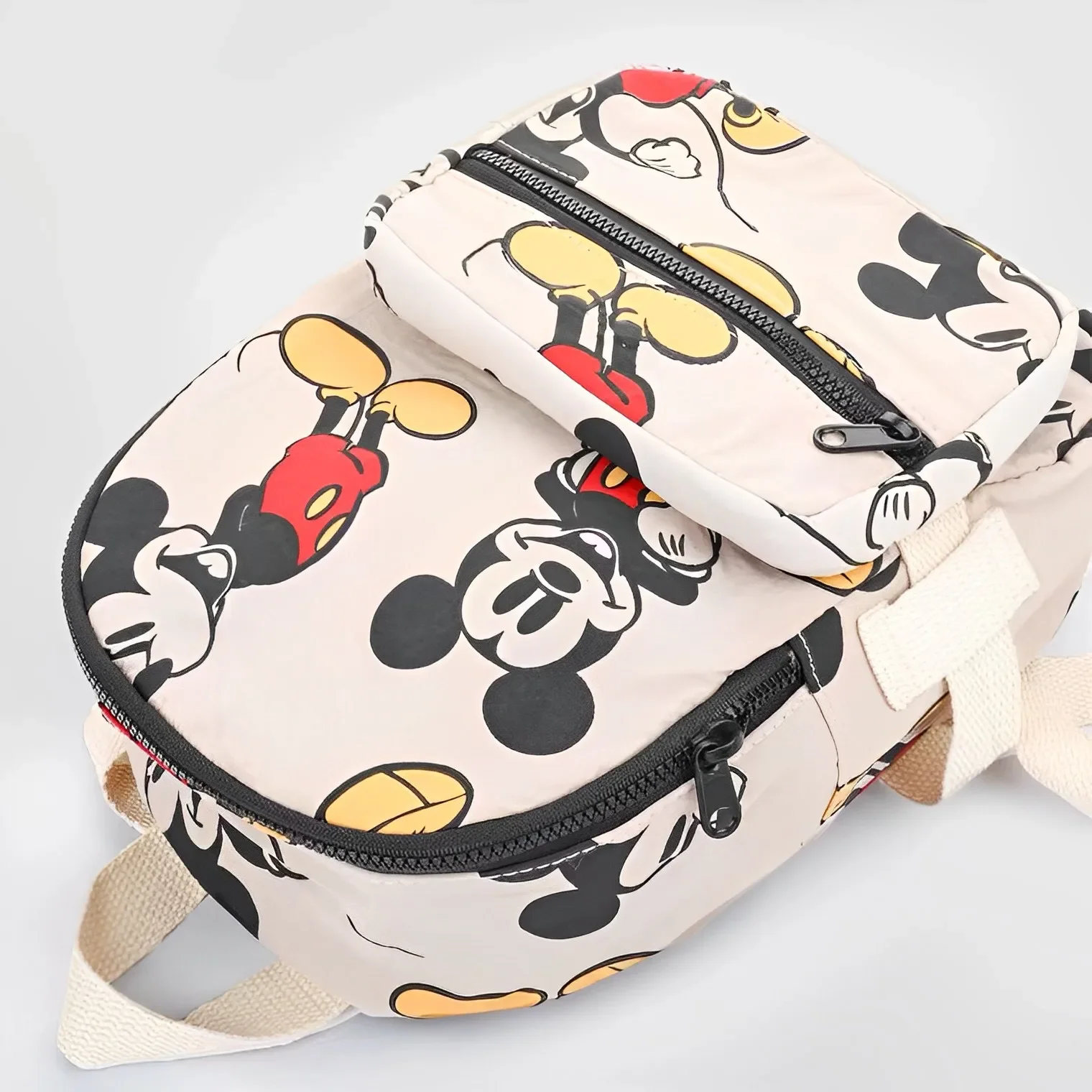 Disney New Fashionable Mickey Mouse Pattern Children\'s School Bag Cute Mickey Print Lightweight Backpack