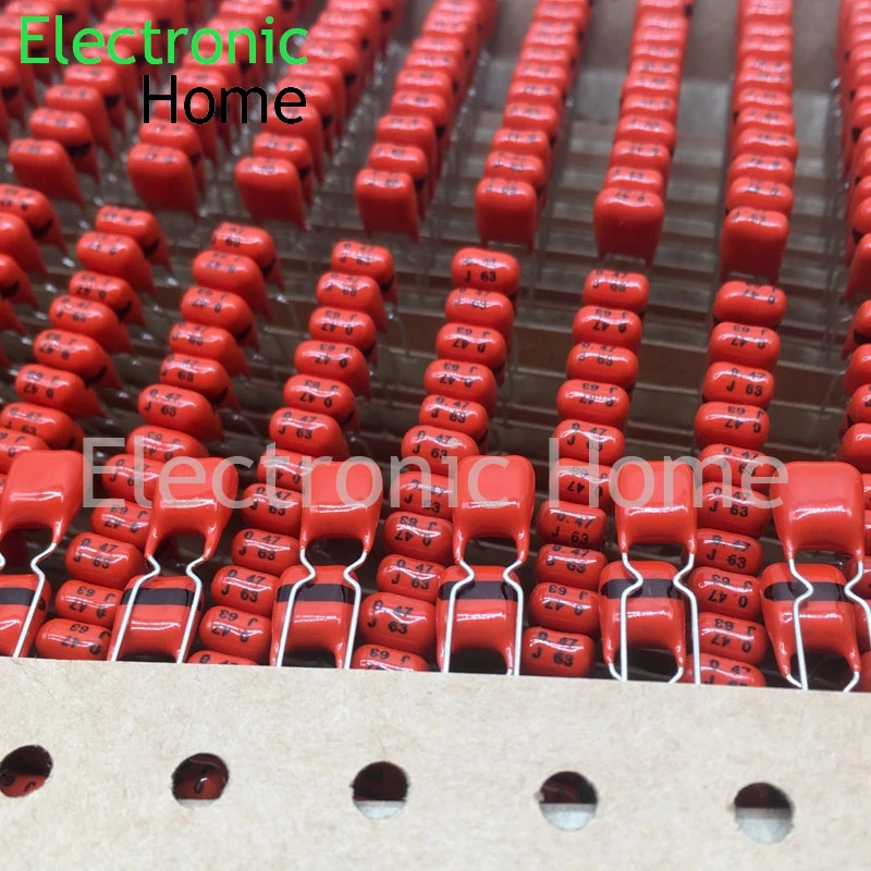 50PCS/LOT VISHAY PILKOR BC CBB MKT 0.47uf 474 470nf 63v 100v thin film capacitor 63V0.47J