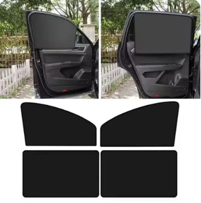 Car Sunshade Universal Magnetic Mesh Curtain Breathable And Anti-direct Sun Car Window Curtain Cover
