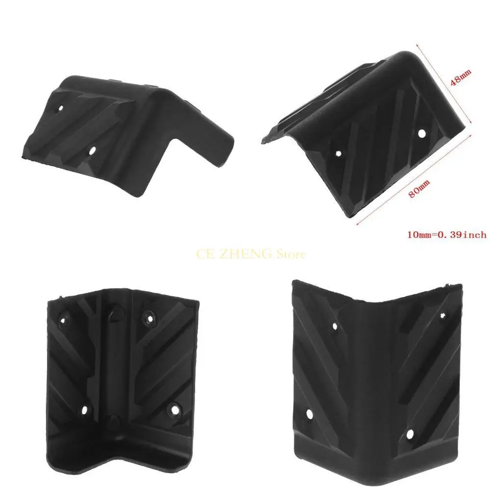 E56B 90도 플라스틱 각도 브래킷 앰프 스피커 캐비닛을위한 코너 보호기 직각 브래킷 베이비 교정 코너