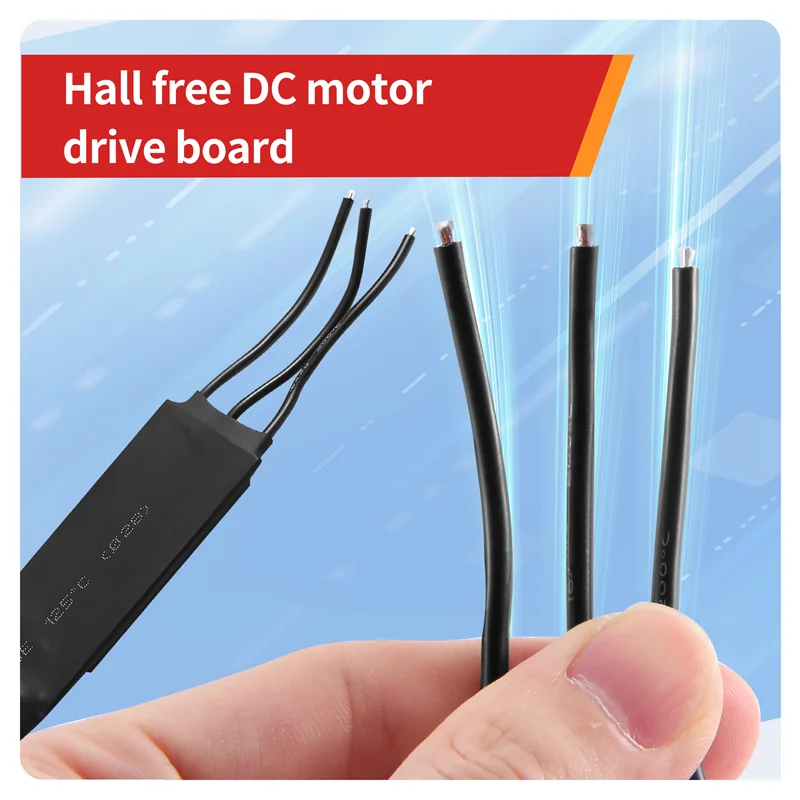 AF95-DC6-24V 1000 واط BLDC 3 المرحلة تيار مستمر فرش السيارات سائق Hallless موتور تيار مباشر محرك مجلس سرعة تحكم منظم #3