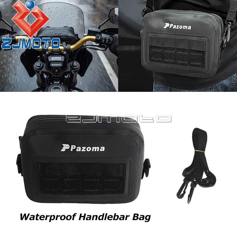 オートバイ-t-バーユーティリティハンドルバーバッグ防水-tpu-構造ハーレーソフテイルローライダー-s-ストリートボブ-fxbb-スポーツスター用