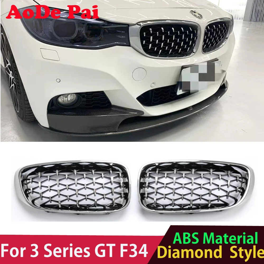 

Diamond Style ABS Material Front Bumper Grille Mesh Hood for BMW 3 Series GT F34 Gran Turismo 2012-2019