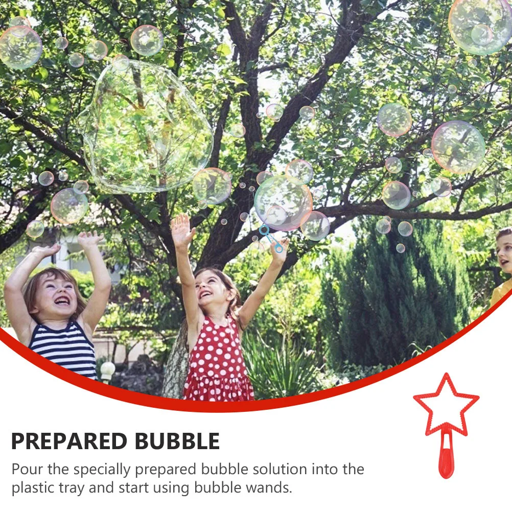 مجموعة فقاعات مكونة من 6 قطع، صانع فقاعات ملونة كبيرة، فقاعات خارجية عملاقة، مجموعة هدايا للحفلات #3