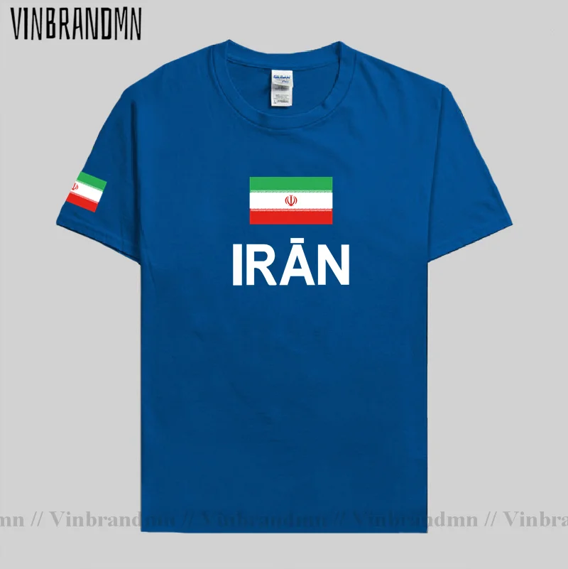 Iran Islamic men t shirts fashion 2022 jerseys nations team 100% cotton t-shirt meeting fitness brand clothing tees flag IR tops