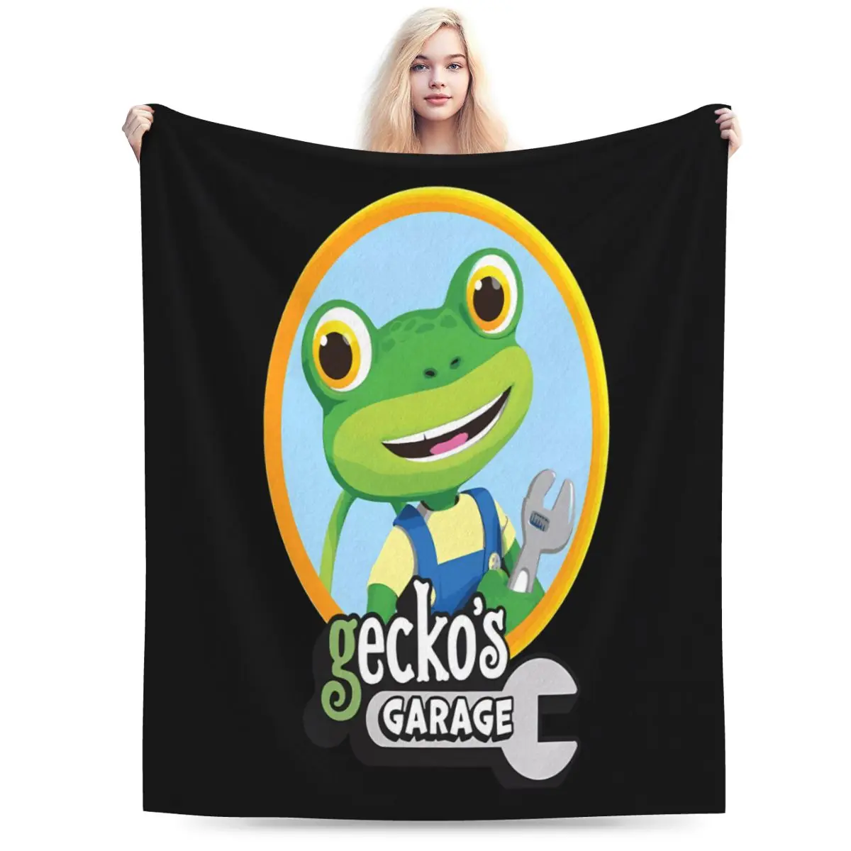 Kids Garage Geckos GG An Ultra-Soft Micro Fleece Blanket