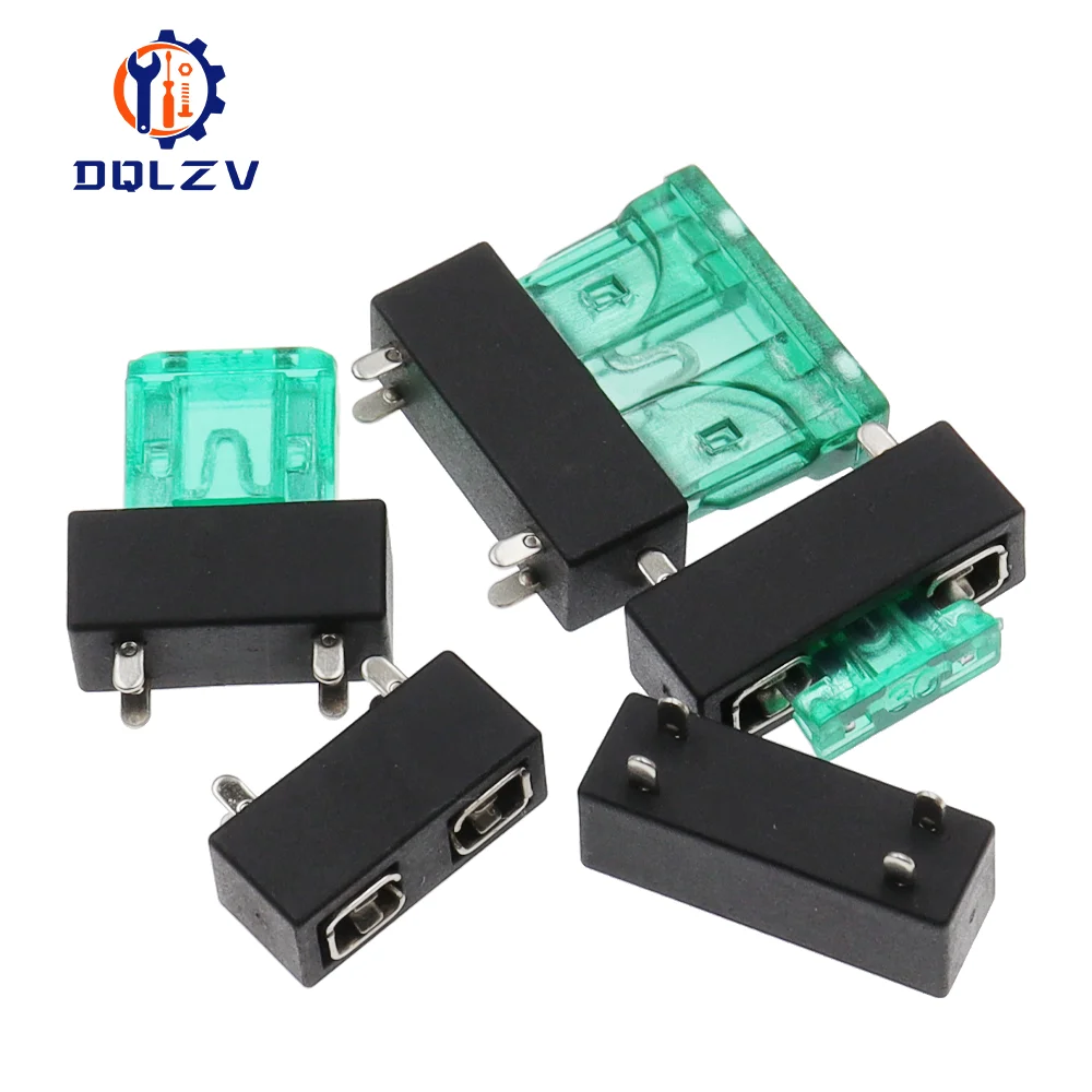 5PCS Universal Car Fuse Holder PCB Panel Mount Insurance Blocks Safety Terminals 10A Micro Mini Small Medium