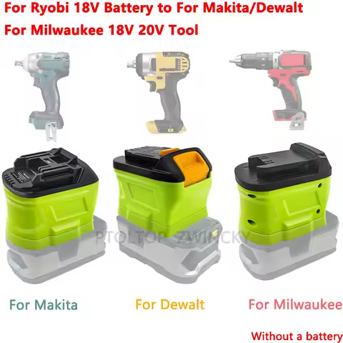 Battery Adapter Converter For Ryobi 18V Battery Convert to For Makita/Dewalt/Milwaukee 18V 20V Li-ion Battery Power Tools Use