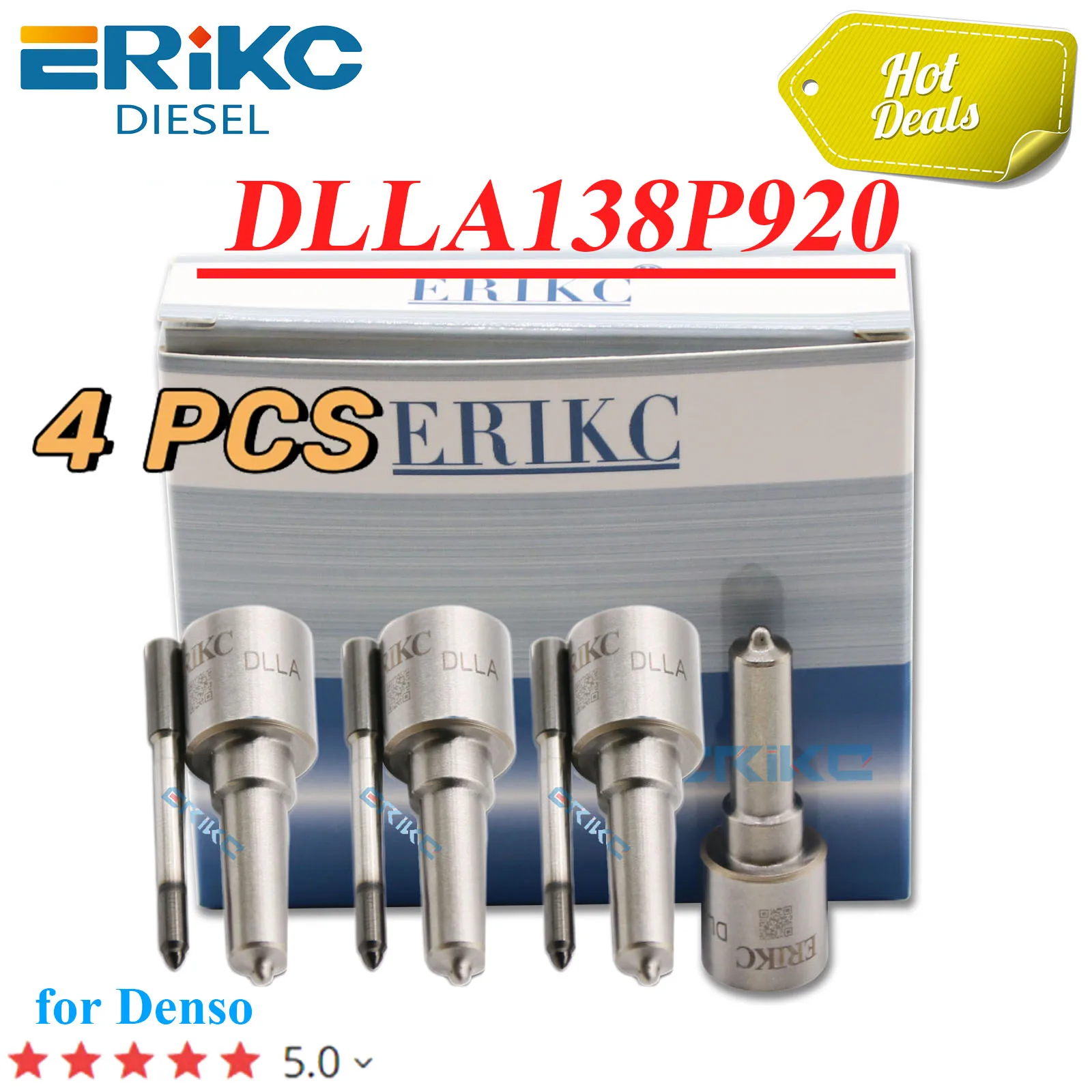 

4PC DLLA138P920 Diesel Injector Nozzle 093400-9200 Fuel Sprayer DLLA 138 P 920 for 095000-6140 614007L0127