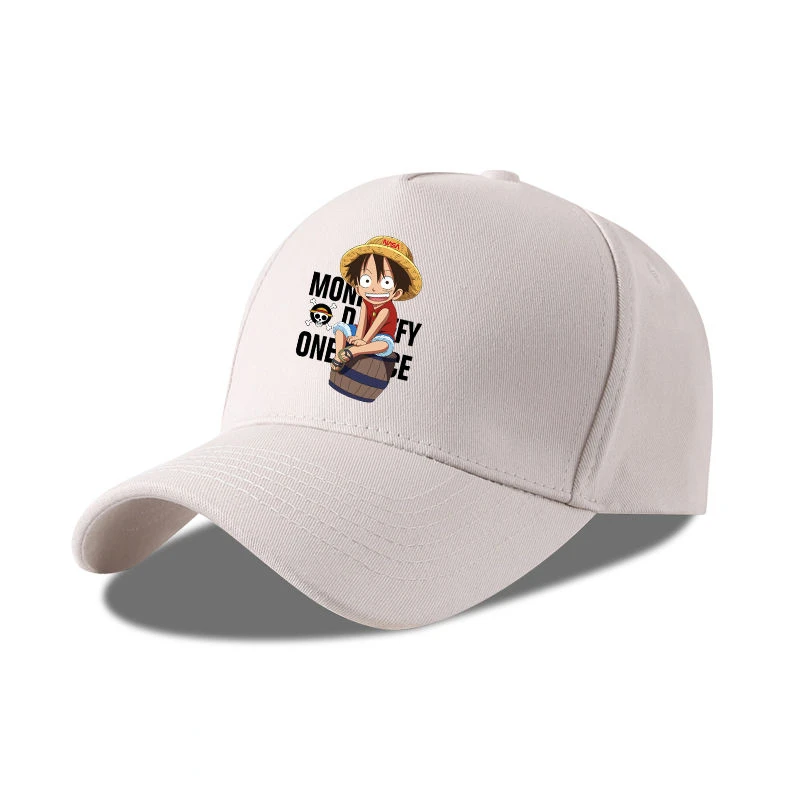 One Piece Creative Luffy Ace Zoro Baseball Cap Animation Cartoon Peripheral Summer UV Protection Sun Shade Hat Gift Wholesale