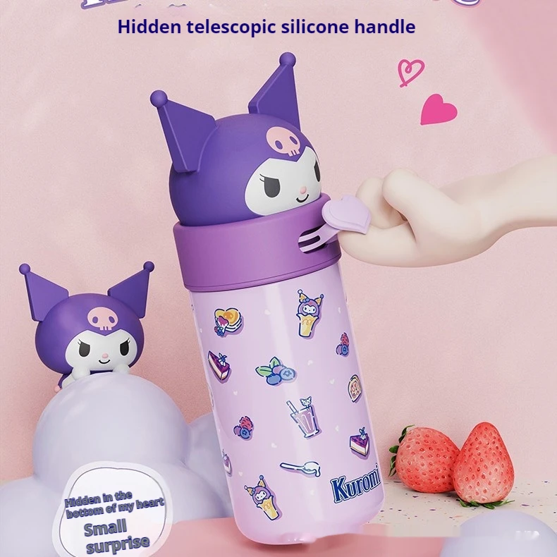 350ml Sanrio Hello Kitty Kuromi Jade Gui Dog Insulation Water Cup Anime Cartoon Stainless Steel Water Bottle Festival Gifts ﻿