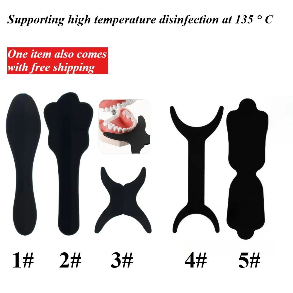 

Dental Black Silicone Dental Oral Photos Background Board 135° High-Pressure Sterilization Photo Comparison Tool for Dentistry