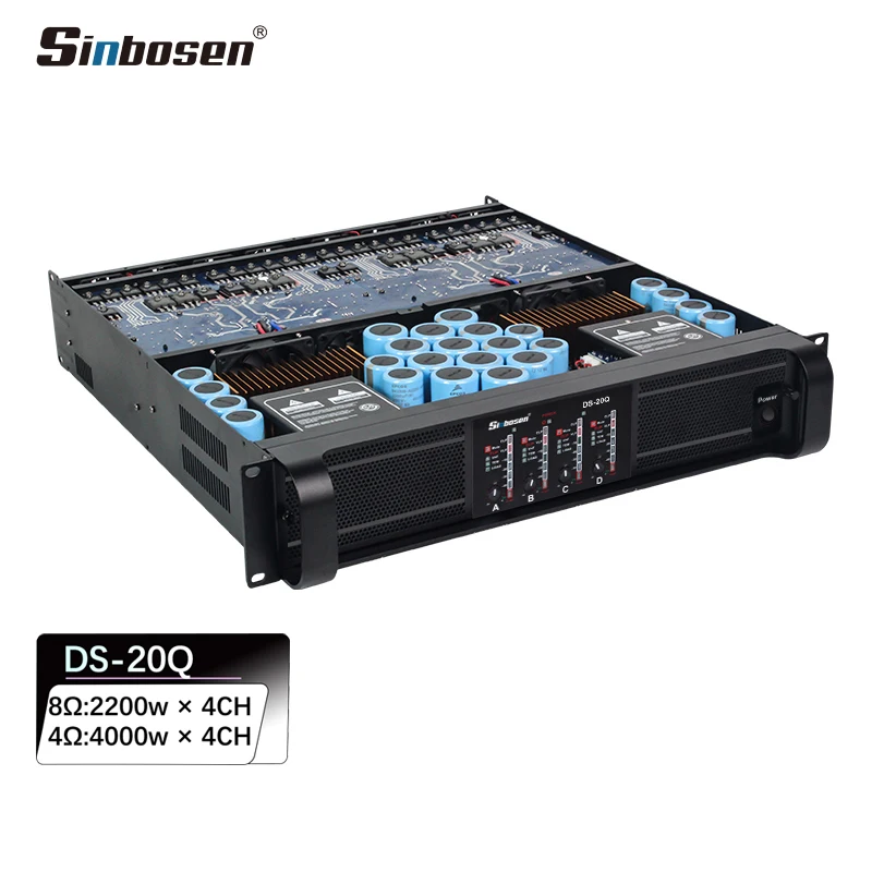 

Sinbosen background music system amplifier 5000 watts power DS-20Q subwoofer-amplifier-modul