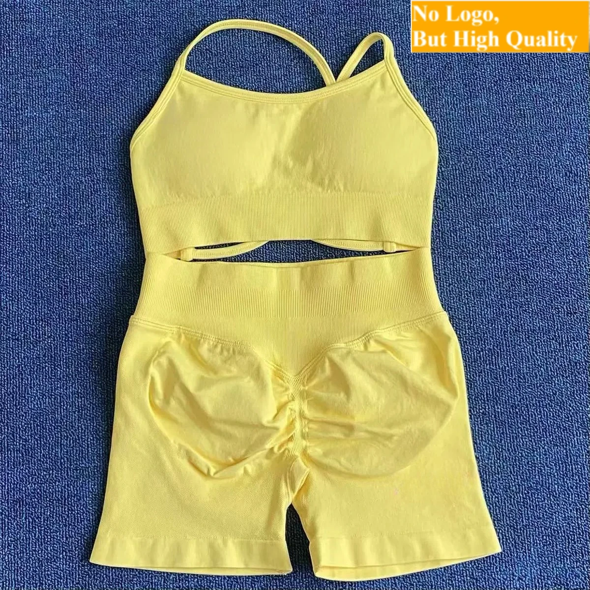 Yoga Y Fitness - No Logo 2 Pieces Seamless Yoga