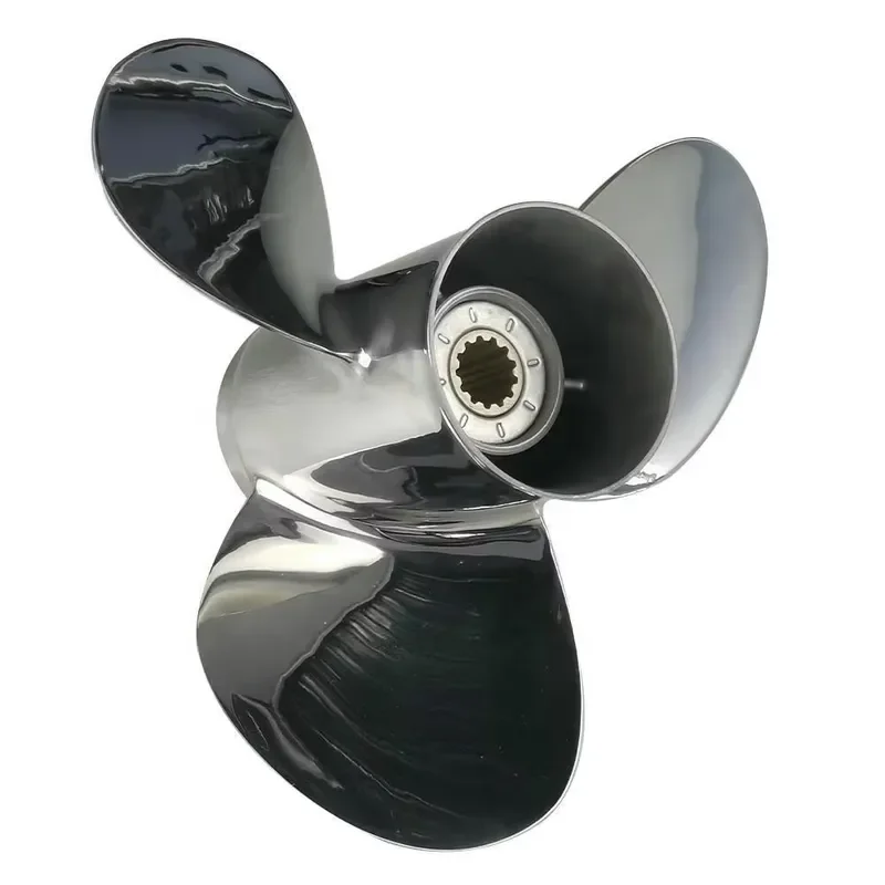 Boat Propeller, 13 Spline RH Rotation, 3 Blade Stainless Steel, for Yamaha 40-60HP Marine Outboard Engine Motor Replacement