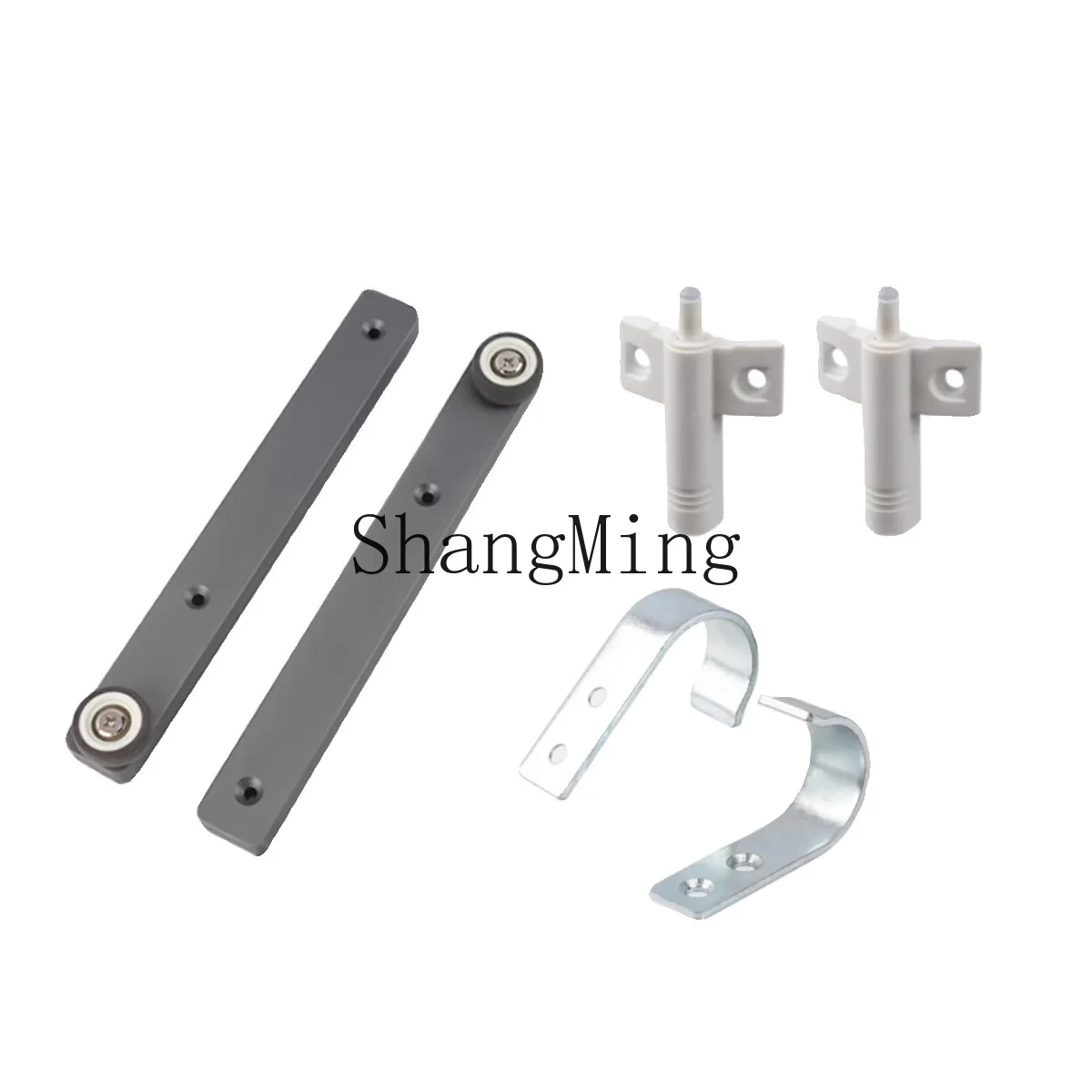 DSA bookcase top flip inner sliding door slide hidden folding cabinet door side pull rail hidden guide rail hardware accessories
