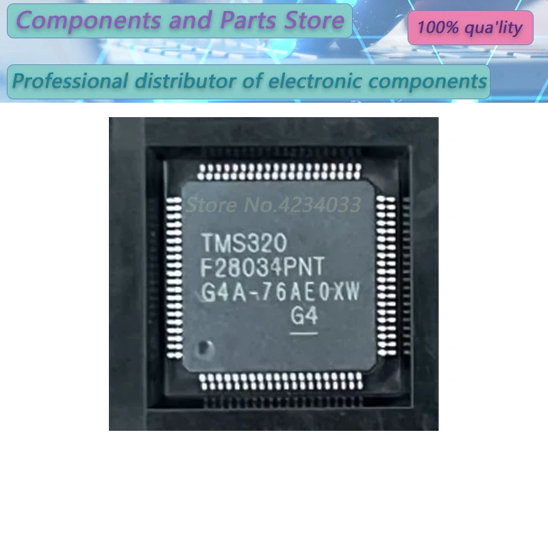 

10 шт. TMS320F28034PNT TMS320F28034P S320F 28034PNT LQFP80 новый 100% TMS320F 28034PNT