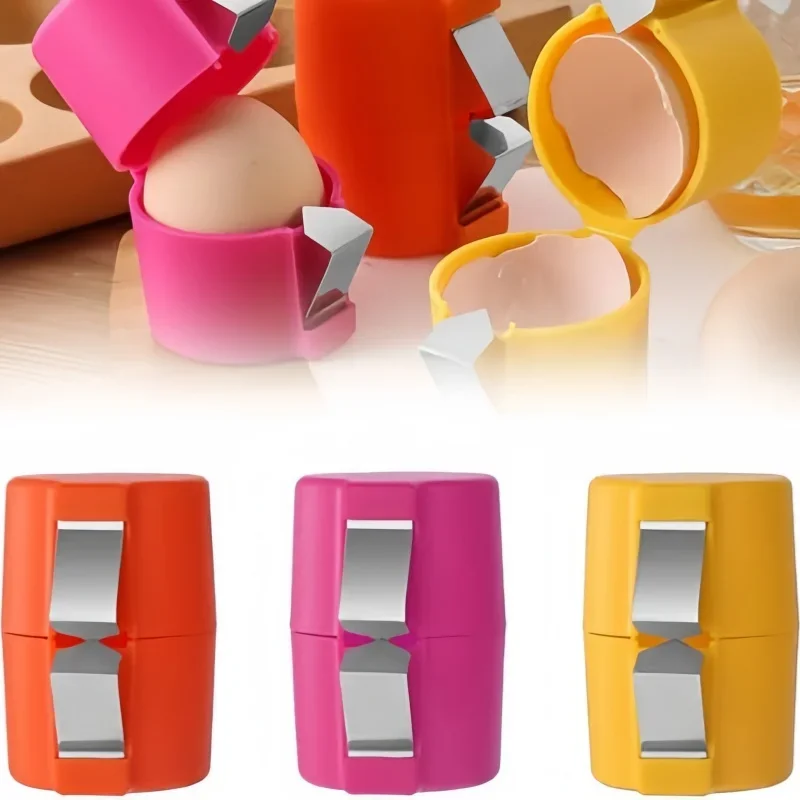 1PC Plastic Non-Stick Hand Eggs Breaker Multifunctional Convenient Baking Cooking Aid Kitchen Gadget Creative Egg Separator Tool
