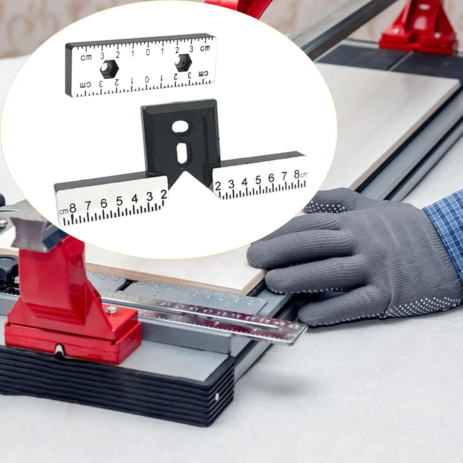 

Tile Cutter Accessory for Precise Cutting Spare Parts Replaces for Bathroom Outdoor Patio Dorm Construction Site Training Room