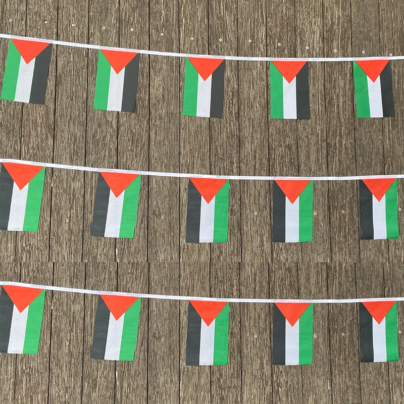 xvggdg   20pcs/set     Palestine  bunting flags Pennant String Banner Buntings Festival Party Holiday Palestinian