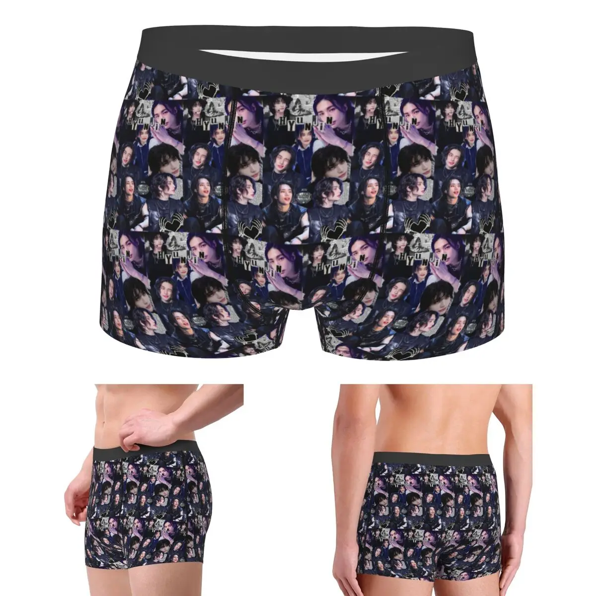 

Boxer Underpants Shorts HyunJin Korean Kpop Singer Panties Male Soft Underwear for Homme Man Boyfriend Gifts