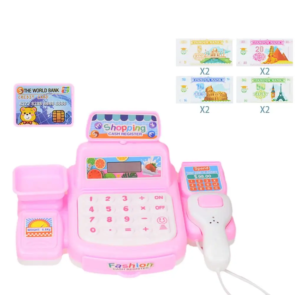 Jouets de simulation de caisse enregistreuse pour enfants, jouets de simulation, jeux de modèle de registre, supermarché pour bébé, enfants, T5SEE