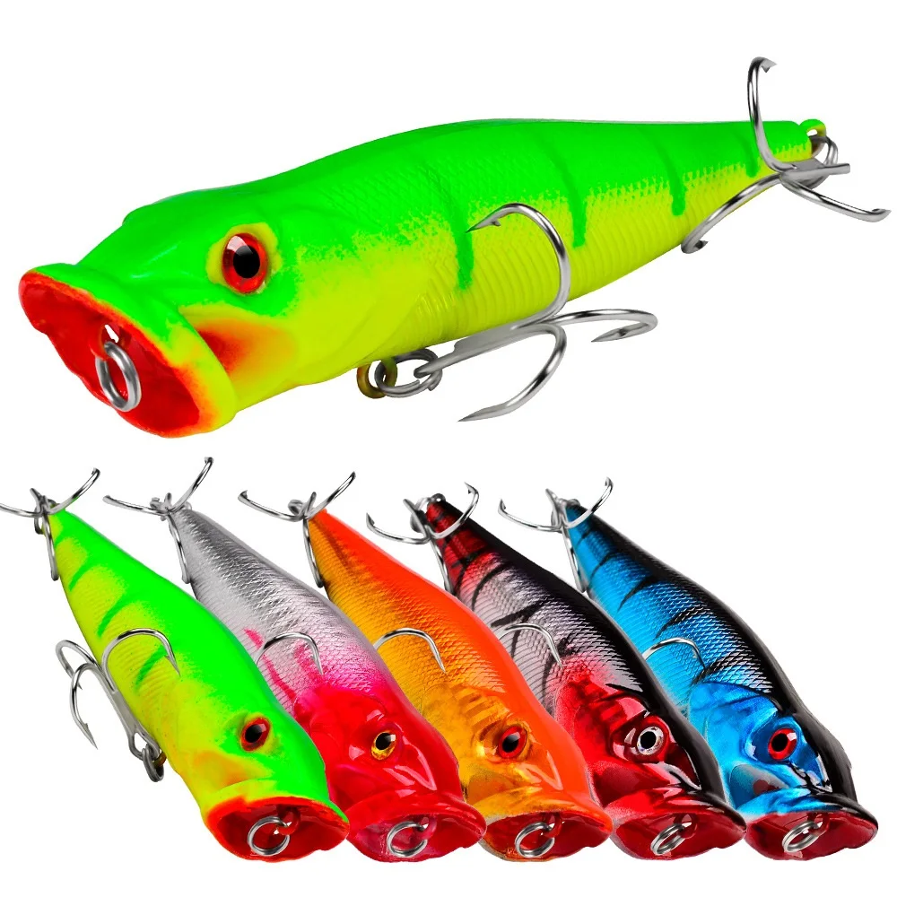 

9cm 12g Big Popper Luya Lure Fishing Swimbait Topwater Wobbles Tackle Hard Big Game Drag Marlin Tuna Trolling Seawater