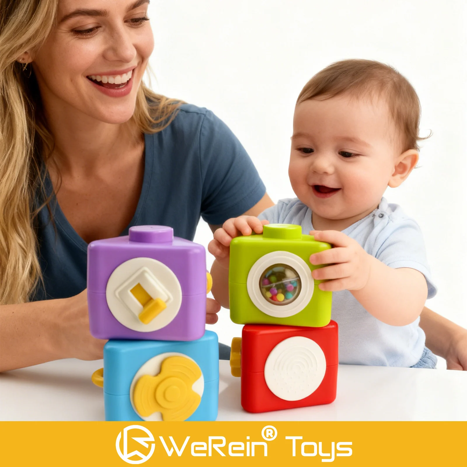 Baby Busy Ball Stapelspielzeug - Feinmotorik-Frühbildungsspielzeug, Babygeschenke, Lieblingsspielzeug für Jungen und Mädchen
